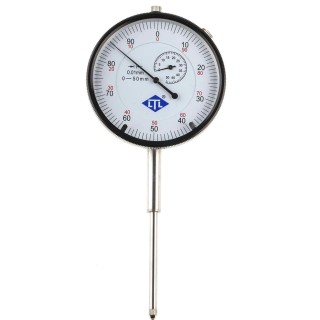 RS Pro Metric Dial Indicator 50 mm Max Measurement, 0.01 mm Resolution, 0.045 FSD mm Accuracy 123-0921
