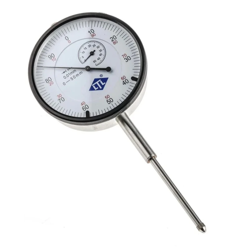 RS Pro Metric Dial Indicator 50 mm Max Measurement, 0.01 mm Resolution, 0.045 FSD mm Accuracy 123-0921