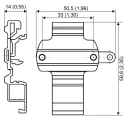 Siemens DIN Rail Adapter 50.5 mm Diameter for Use with Head Transmitter, ATEX, NAMUR NE21, IEC 60751, FM, EN 7NG3092-8KA
