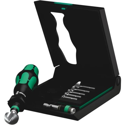 Wera HSS Countersink Drill Bit Set, 90° Angle, 8 Pieces, HEX Shaft, Rapidaptor Quick-Release 05104655001