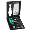 Wera HSS Countersink Drill Bit Set, 90° Angle, 8 Pieces, HEX Shaft, Rapidaptor Quick-Release 05104655001