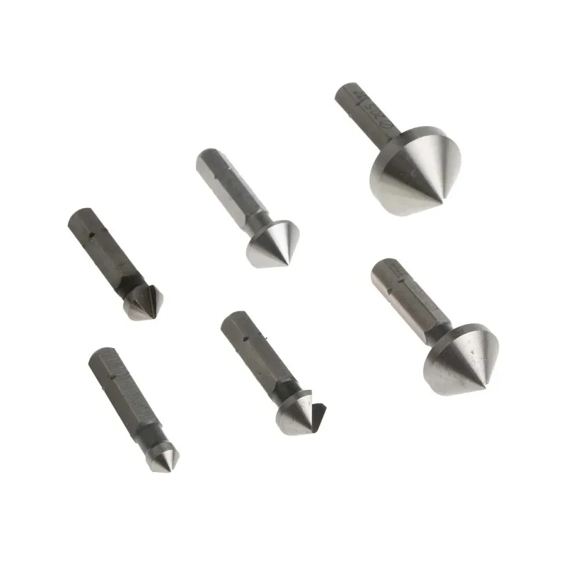Wera HSS Countersink Drill Bit Set, 90° Angle, 8 Pieces, HEX Shaft, Rapidaptor Quick-Release 05104655001