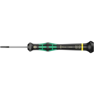 Wera Precision Screwdriver, 40 mm Blade, 137mm Overall 05118005001
