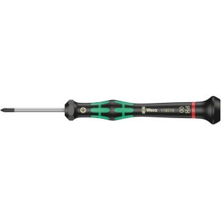 Wera Precision Screwdriver, PH00 Tip, 40 mm Blade Length, 137 mm Overall Length PH00