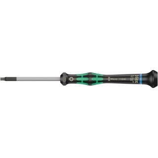 Wera Precision Screwdriver 3/32 in Tip, 60 mm Blade VDE 1000V Approved, 157 mm Overall 05118080001