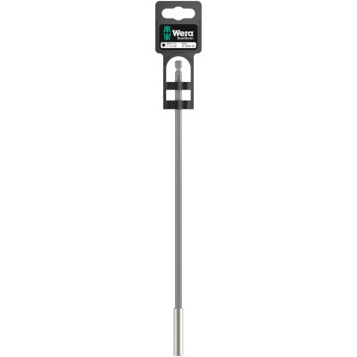 Wera Hex Bit Holder 1/4 in Drive Size, Round Shank, Steel, 300mm Overall Length 05160981001