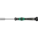 Wera Precision Screwdriver 1/4 in Tip, 60 mm Blade, VDE/1000V Approved, Electrical Insulation, Ergonomic Grip 05345282001