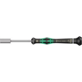 Wera Precision Screwdriver 1/4 in Tip, 60 mm Blade, VDE/1000V Approved, Electrical Insulation, Ergonomic Grip 05345282001