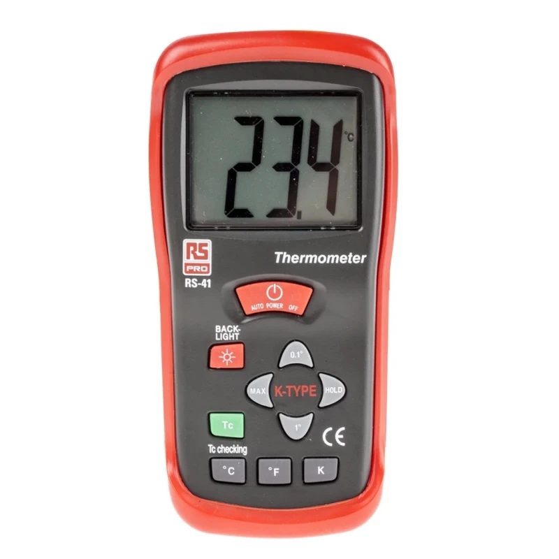 PeakTech K Probe Handheld Digital Thermometer 1300°C Max Accuracy ±0.5% + 1 °C RS41