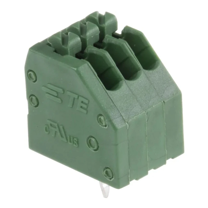 TE Connectivity PCB Terminal Block, 3-Contact, 2.5 mm Pitch, 1 Row, 5A, 300V AC, High Temperature Nylon Housing 1-2834021-3