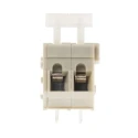 TE Connectivity 5.0 mm Pitch 2-Contact Modular Screwless PCB Terminal Strip, 1 Row, Grey 2834076-1