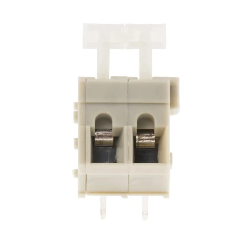 TE Connectivity 5.0 mm Pitch 2-Contact Modular Screwless PCB Terminal Strip, 1 Row, Grey 2834076-1