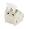 TE Connectivity 5.0 mm Pitch 2-Contact Modular Screwless PCB Terminal Strip, 1 Row, Grey 2834076-1