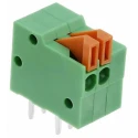 TE Connectivity PCB Terminal Block 2-Contact 2.54 mm Pitch Through Hole Vertical Mount 150V ac 6A 1-2834016-2