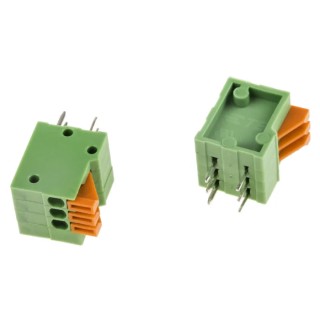 TE Connectivity PCB Terminal Block, 3-Contact, 2.54 mm Pitch, 1 Row, 300V, 6A Current 1-2834015-3