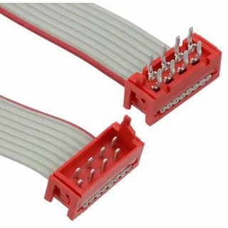 TE Connectivity Micro-MaTch Series Ribbon Cable Flat Ribbon 1.27 mm Pitch 8 Conductors 200.5 mm Length 2205070-3