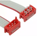 TE Connectivity Micro-MaTch Series Ribbon Cable Flat Ribbon 1.27mm Pitch 6 Conductors 200.5mm Length 2205069-3