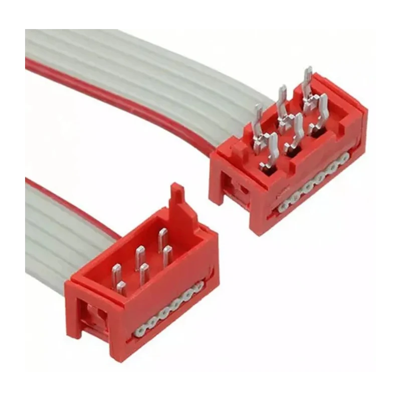 TE Connectivity Micro-MaTch Series Ribbon Cable Flat Ribbon 1.27mm Pitch 6 Conductors 200.5mm Length 2205069-3