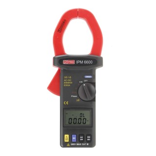 RS PRO IPM6600 Power Clamp Meter 2000 A dc 2 kA 600 V dc 600 V ac CAT III IPM6600