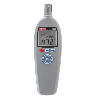 RS PRO Digital Thermohygrometer Hygrometer 60 °C Max, ±3 % RH Accuracy, Dual LCD RS1260