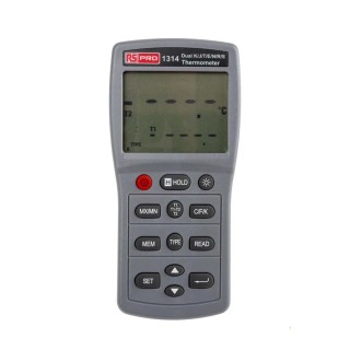 RS PRO Handheld Digital Thermometer Type J, K, E, S, T, R, N Probes 2 Inputs 1767°C 1314 123-2212