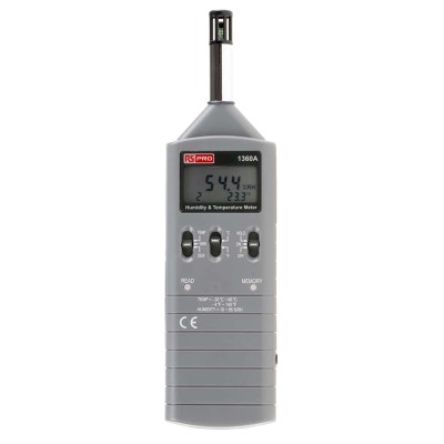 RS PRO Digital Hygrometer, Handheld, ±3 %RH Accuracy, 60 °C Max Temperature RS1360A