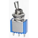 APEM Panel Mount Toggle Switch On-Off-On SPDT Solder Lug Terminal 30 V AC 5637A12