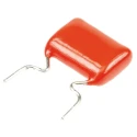 Vishay MKT368 Metallised Polyester Film Capacitor 100 nF 63V AC 100V DC Through Hole 