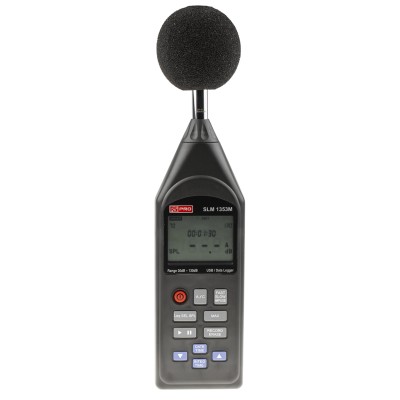 RS PRO Data Logging Sound Level Meter 30 dB to 130 dB 8 kHz Max USB Interface SLM1353M