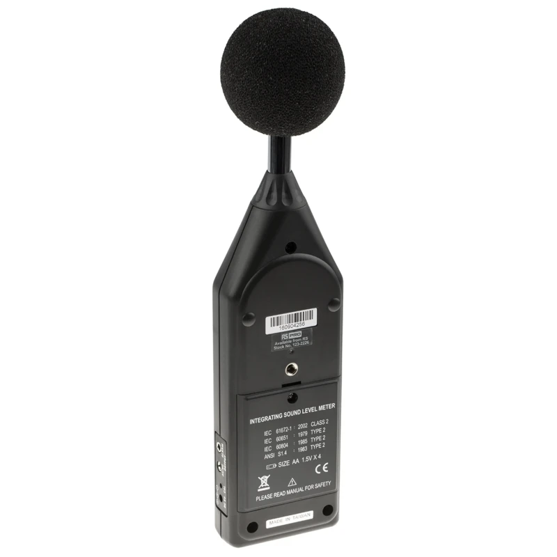 RS PRO Data Logging Sound Level Meter 30 dB to 130 dB 8 kHz Max USB Interface SLM1353M