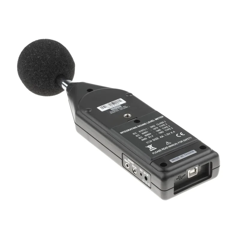 RS PRO Data Logging Sound Level Meter 30 dB to 130 dB 8 kHz Max USB Interface SLM1353M