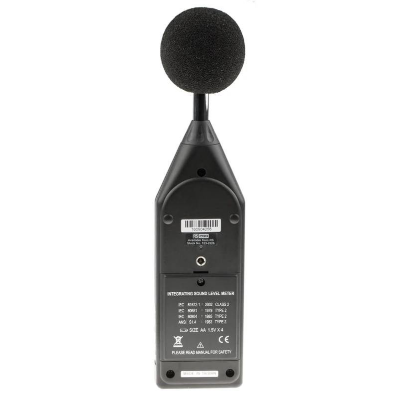 RS PRO Data Logging Sound Level Meter 30 dB to 130 dB 8 kHz Max USB Interface SLM1353M