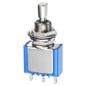 APEM Panel Mount Toggle Switch SPDT On-Off-On Operation 4A Contact Current 30V dc/ac 5639A12