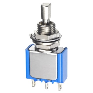 APEM Panel Mount Toggle Switch SPDT On-Off-On Operation 4A Contact Current 30V dc/ac 5639A12