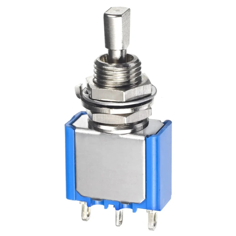 APEM Panel Mount Toggle Switch SPDT On-Off-On Operation 4A Contact Current 30V dc/ac 5639A12