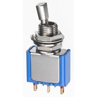 APEM Toggle Switch Panel Mount On-Off-On SPDT Solder Terminal 30V dc 20V ac 5637CDB12