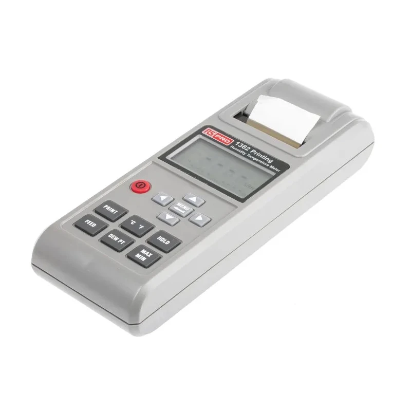 RS PRO Digital Hygrometer RS1362, 50 °C Max Operating Temperature, ±3 %RH Accuracy, 1333 °C Max Temperature Measurement