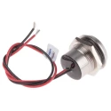 RS PRO Blue Panel Mount Indicator 220V AC 3mA Lead Wire Termination IP67 Flush Bezel 123-2438