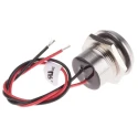 RS PRO Blue Panel Mount Indicator 24V DC 40mA Lead Wire Termination IP67 Flush 123-2436