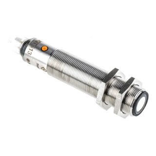 ifm electronic Threaded Barrel Ultrasonic Proximity Sensor M18 x 1 2.2 m Detection Range 3V Supply 30V DC 55mA PNP UGT513