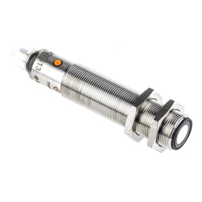 ifm electronic Threaded Barrel Ultrasonic Proximity Sensor M18 x 1 2.2 m Detection Range 3V Supply 30V DC 55mA PNP UGT513