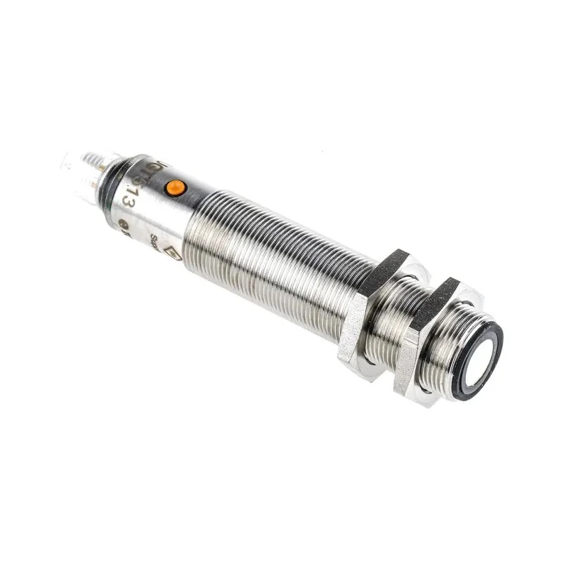 ifm electronic Threaded Barrel Ultrasonic Proximity Sensor M18 x 1 2.2 m Detection Range 3V Supply 30V DC 55mA PNP UGT513
