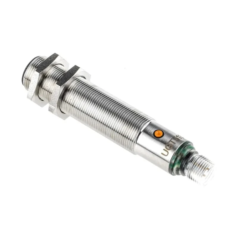 ifm electronic Threaded Barrel Ultrasonic Proximity Sensor M18 x 1 2.2 m Detection Range 3V Supply 30V DC 55mA PNP UGT513