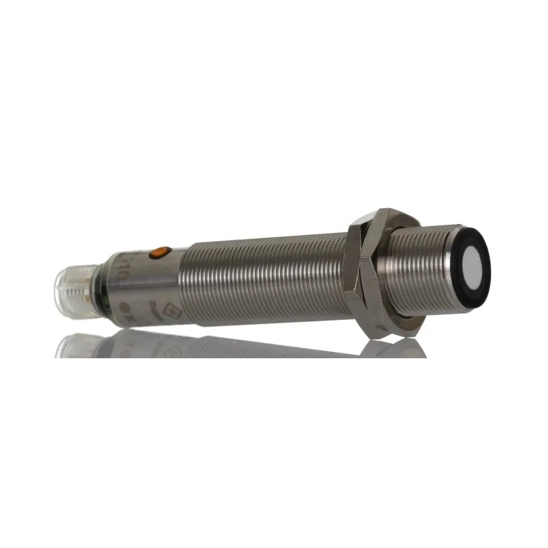 ifm electronic Threaded Barrel Ultrasonic Proximity Sensor M18 x 1, 1.6 m Detection Range, 3V-30V dc, 55mA PNP Output UGT510