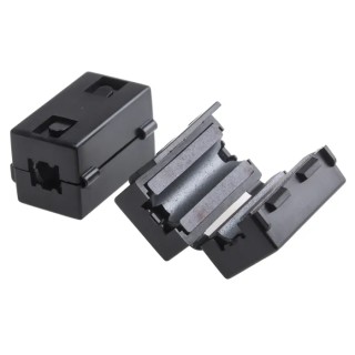 Essentra Openable Ferrite Clamp, Diameter 5.2 mm, Apertures 1, External Depth 23 mm, Width 15 mm, Height 14 mm 123-2481