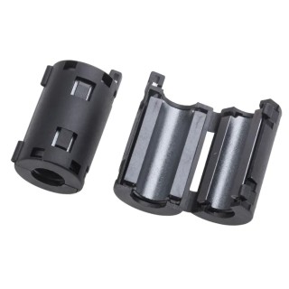 RS PRO Openable Ferrite Clamp, Diameter 7 mm, Apertures: 1, For Internal & External Power Cable, 15 x 17 x 30 mm 123-2485