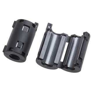TDK RS PRO Openable Ferrite Clamp, Diameter 9 mm, Aperture 35.5 mm x 19.5 mm x 19.5 mm, Impedance 223Ω @ 25 MHz 123-2489
