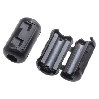 RS Pro Openable Ferrite Clamp Diameter 7.5 mm, Aperture 39x21x21 mm, Impedance 55Ω at 25 MHz, 100Ω at 100 MHz 123-2486
