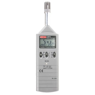 RS PRO Temperature & Humidity Data Logger with RS232 Interface, 1 Channel, LCD Display, 0°C to 60°C Operating 1361C