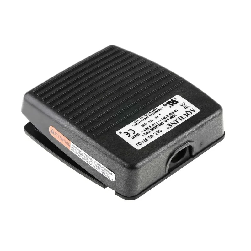 RS PRO Light Duty Latching Foot Switch SPST Polymer Housing 12A Contact Current 250 V ac 116-748
